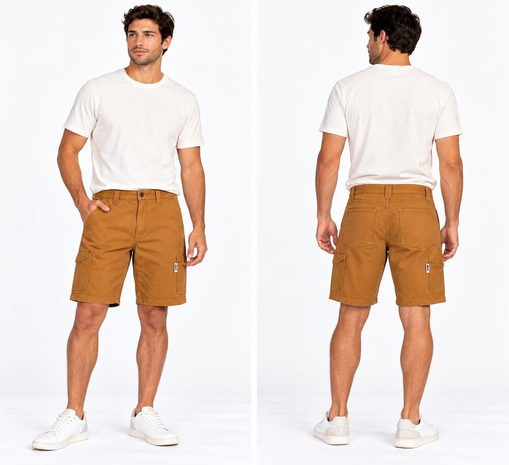 Edgevale North Coast Utility Cargo Shorts Cordura Tan Brown Men's 34